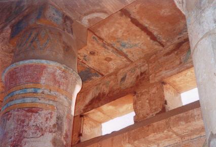 Columns in Thutmose's Festivity Hall